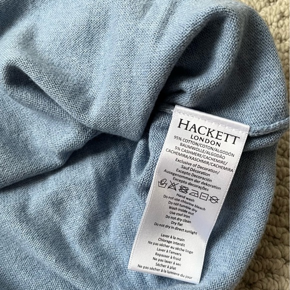 Boys cotton/cashmere sweater from the luxury European brand Hackett. Sz 11/12 - Picture 8 of 9
